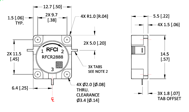 RFCR2888嵌入式X波段同軸環(huán)形器RFCI RFCR2888嵌入式X波段同軸環(huán)形器RFCI