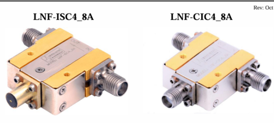 LNF-ISC4_8A和LNF-CIC4_8A低溫隔離器和環(huán)行器Low Noise Factory