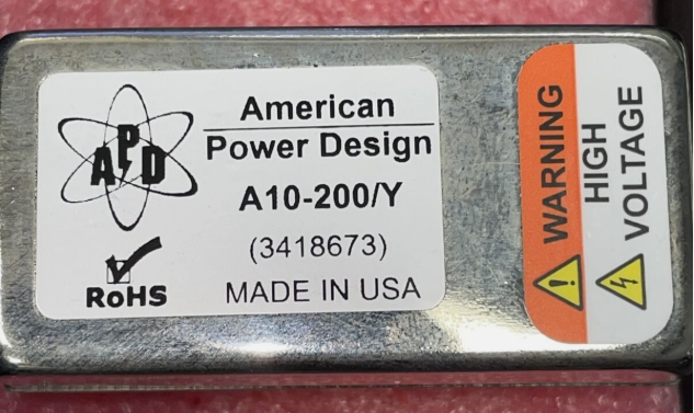 A10-200/Y American Power Design 10W高壓DC/DC轉(zhuǎn)換器120V