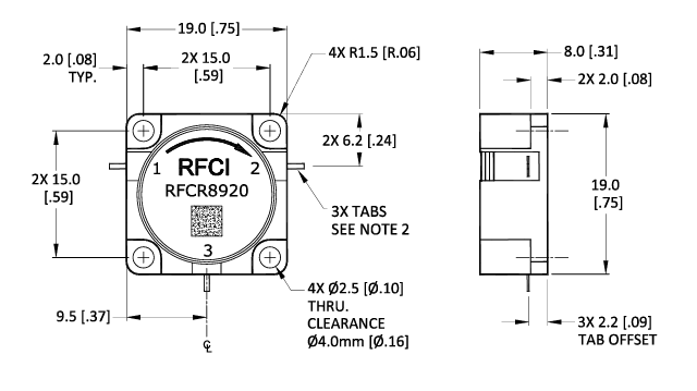 RFCR8920 RFCI環(huán)行器5GHz至10GHz